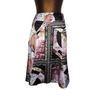 Sz 42 Just Cavalli by Roberto Cavalli Baroque Bold Print Peplum Skirt